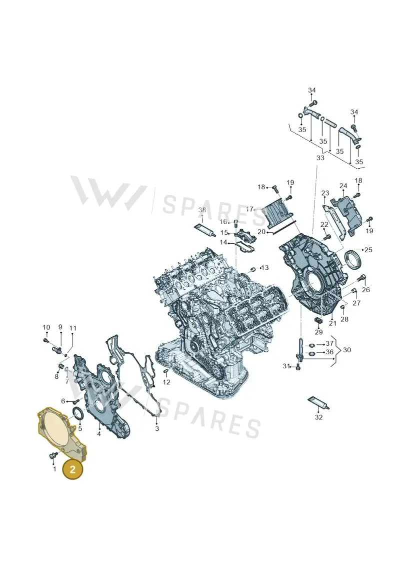 059103502N — Audi Q8 Quattro 3,0 (2018-) diagram 896103560, position 2