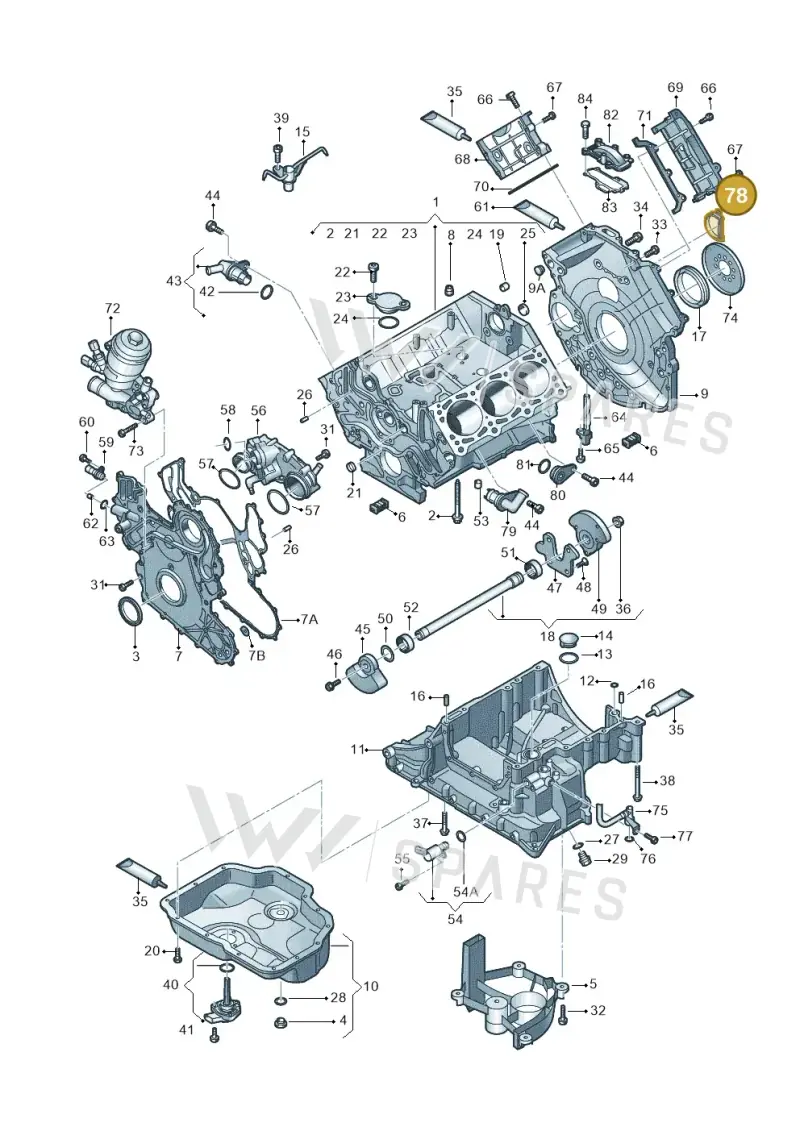 059103565H — Audi A5 Sportback (2016-2020) diagram 798103540, position 78