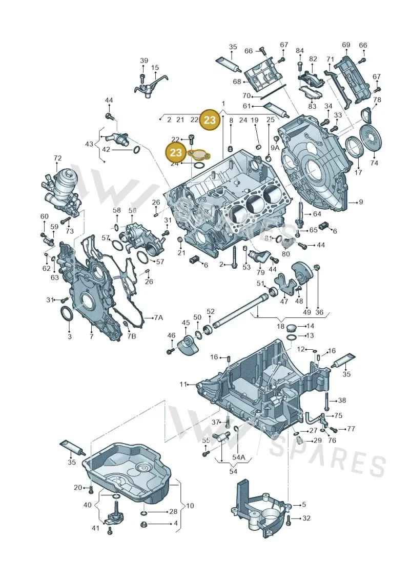 059103707D — Audi A5 Sportback (2016-2020) diagram 798103540, position 23