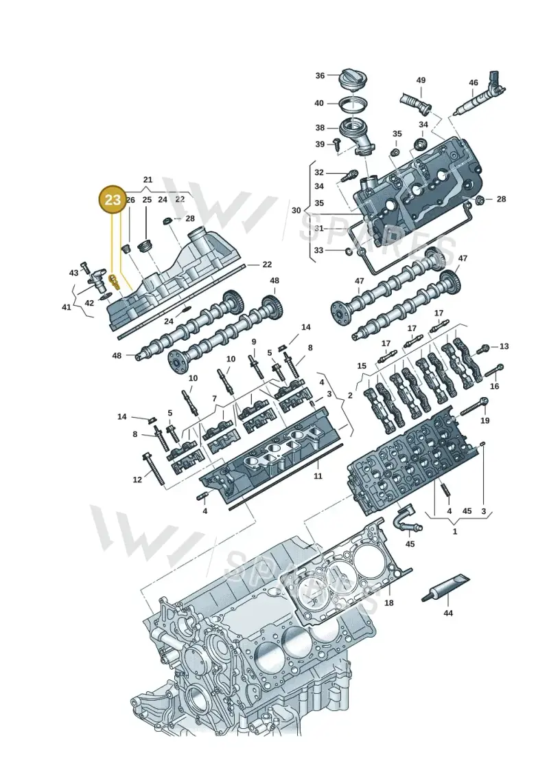 059103831 — Audi A6 2.0 (2018-) diagram 897103059, position 23