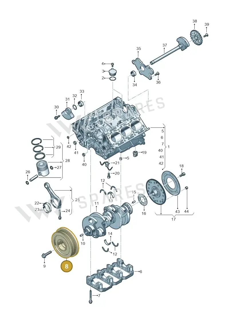 059105251EC — Audi Q8 (2018-2025) diagram 896103550, position 8