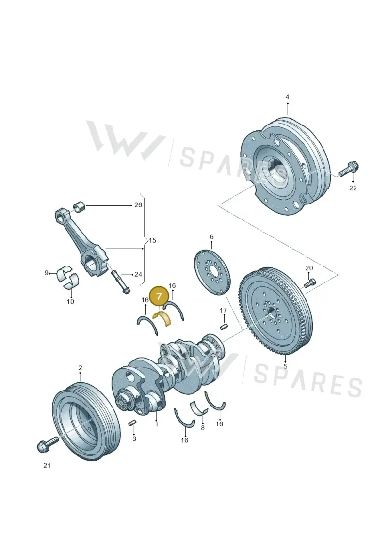 059105561AMGLB — Audi A5 Sportback (2016-2020) diagram 788105570, position 7