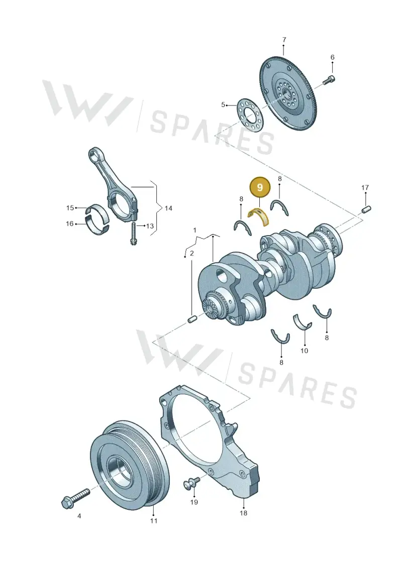 059105561AMROT — Audi Q8 Quattro 3,0 (2018-) diagram 429105560, position 9