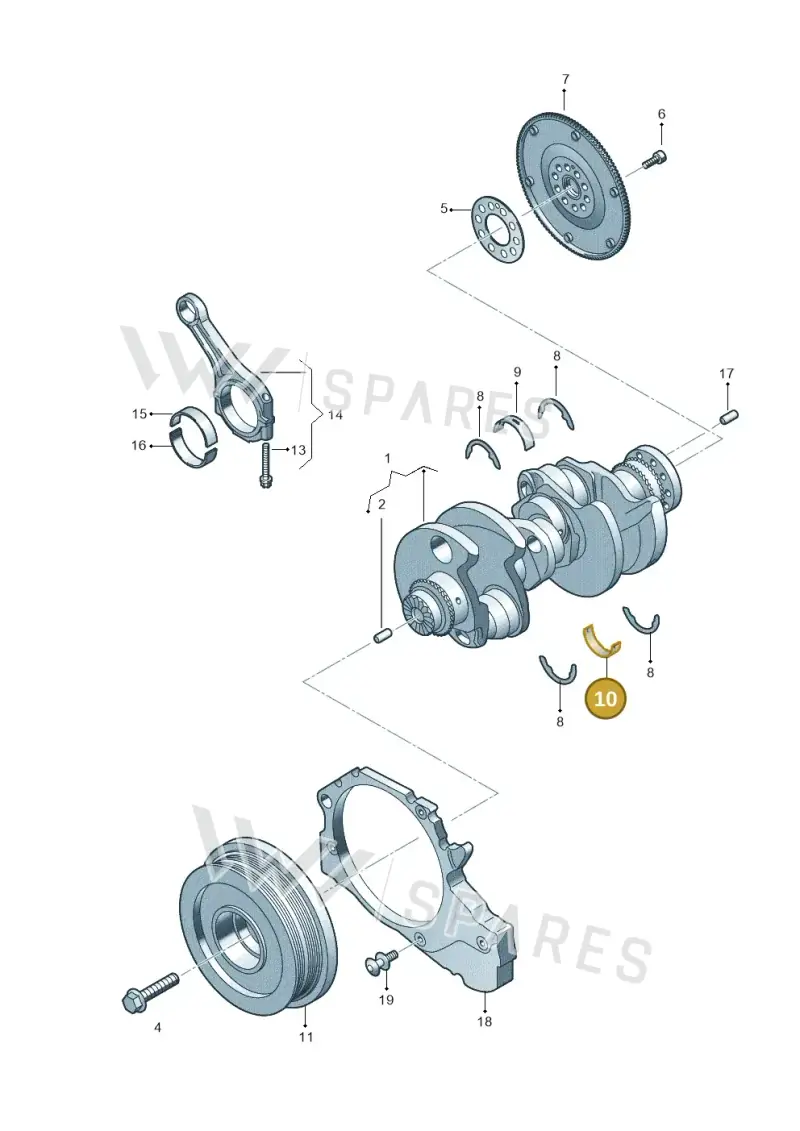 059105591AMBLA — Audi Q8 Quattro 3,0 (2018-) diagram 429105560, position 10