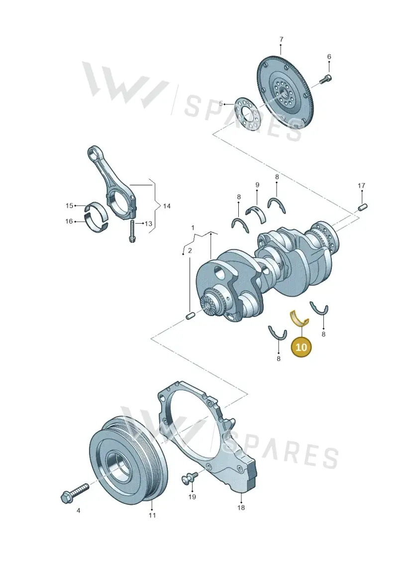 059105591AMSWA — Audi Q8 Quattro 3,0 (2018-) diagram 429105560, position 10