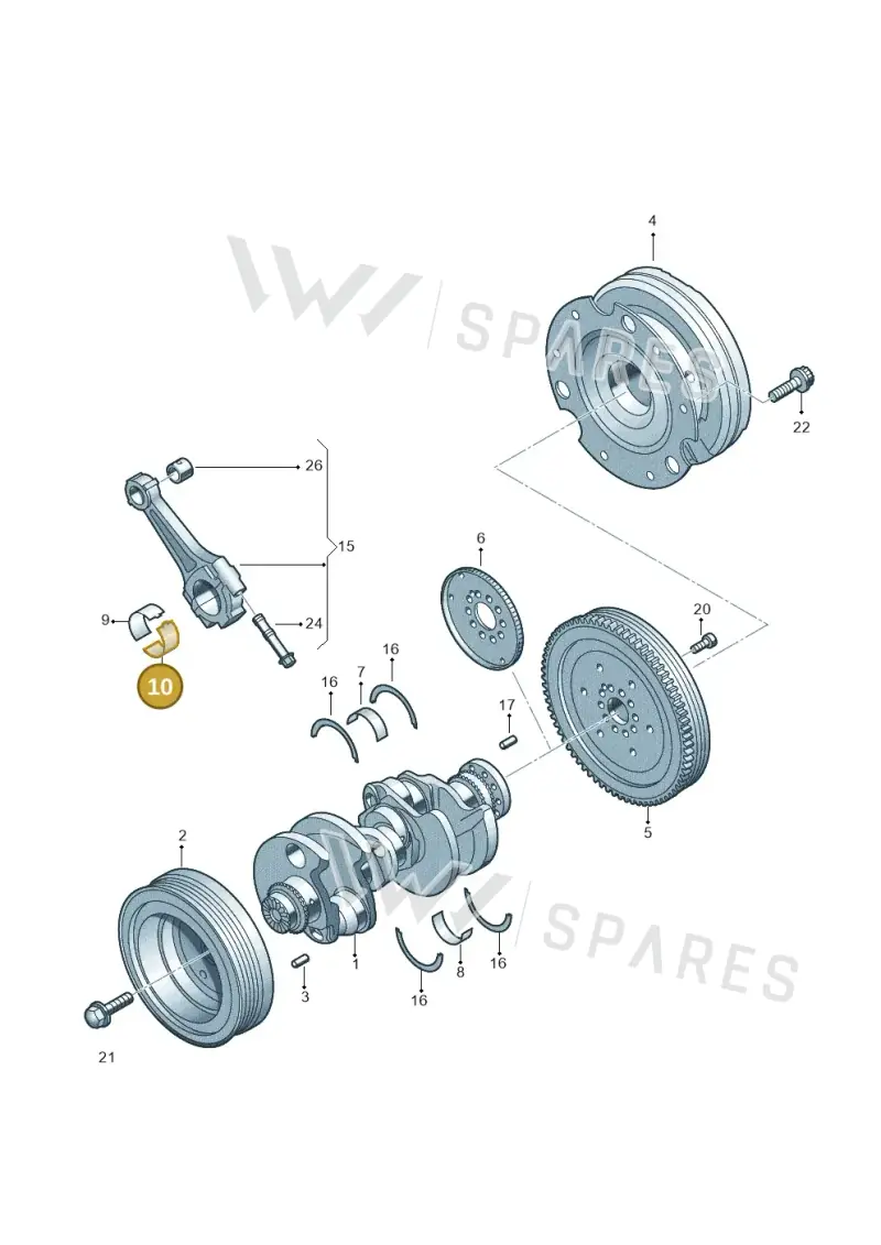 059105701DCGLB — Audi A5 Sportback (2016-2020) diagram 788105570, position 10