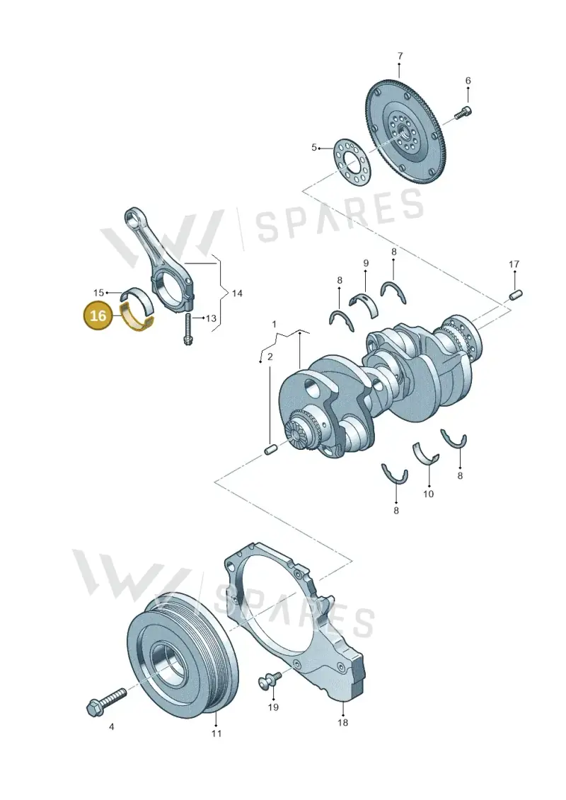 059105701DCGLB — Audi Q8 Quattro 3,0 (2018-) diagram 429105560, position 16
