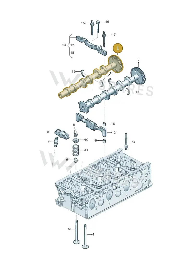 059109008DR — Audi Q8 Quattro 3,0 (2018-) diagram 896109500, position 1