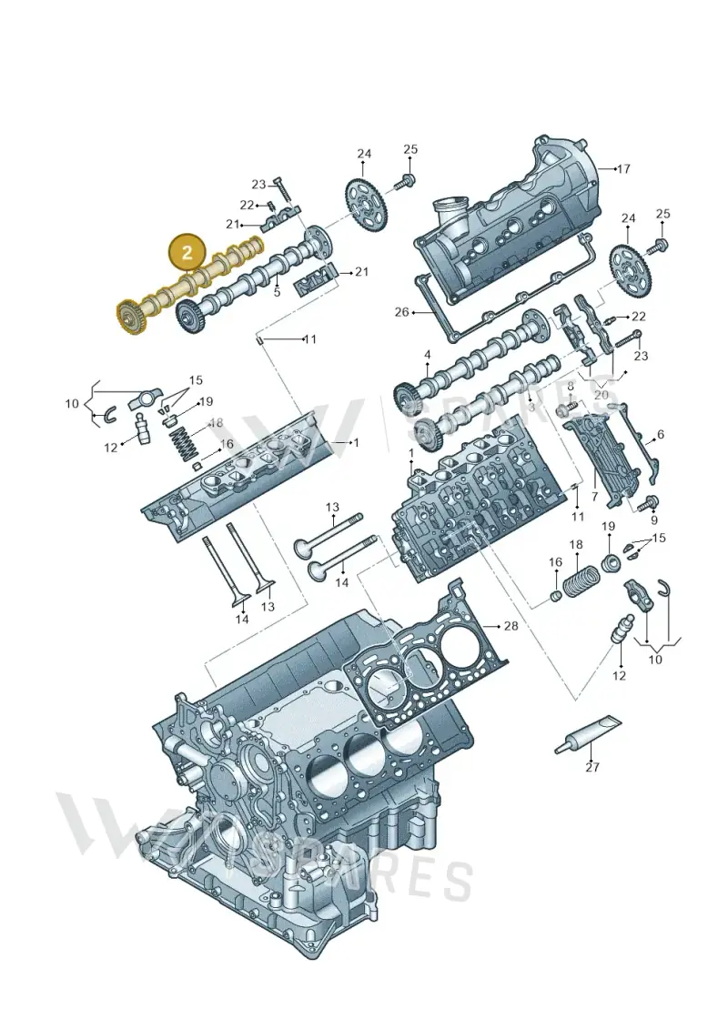 059109022FN — Audi A7 Sportback (2014-2018) diagram 675109510, position 2
