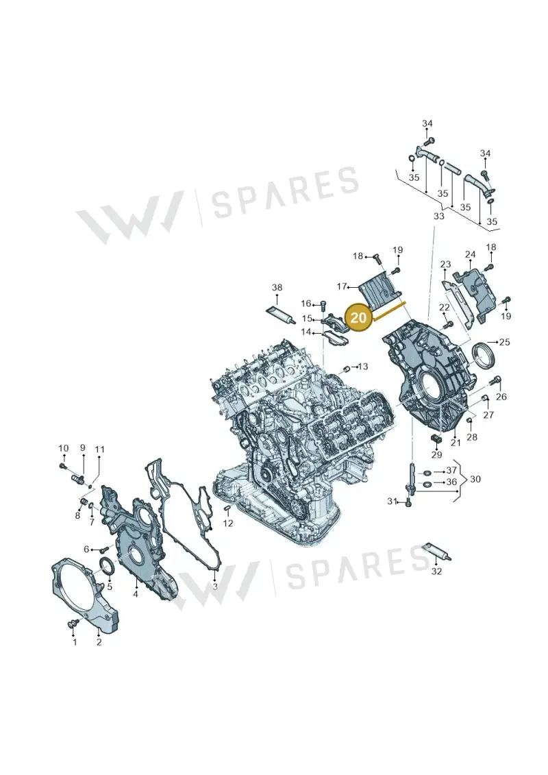 059109092N — Audi Q8 Quattro 3,0 (2018-) diagram 896103560, position 20