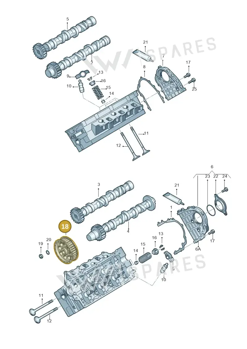 059109105G — Audi Q7 qu. 3.0 TDI (2009-2015) diagram 620109300, position 18