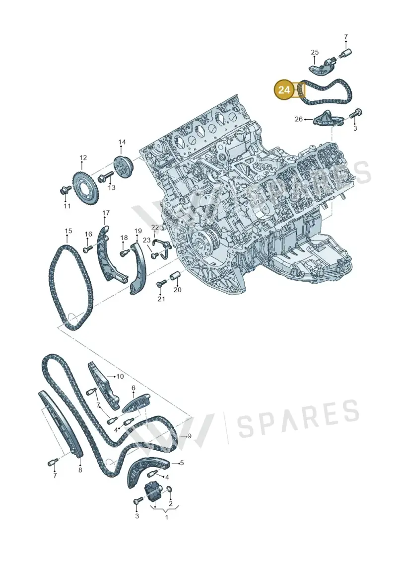 059109106E — Audi Q8 Quattro 3,0 (2018-) diagram 896109050, position 24