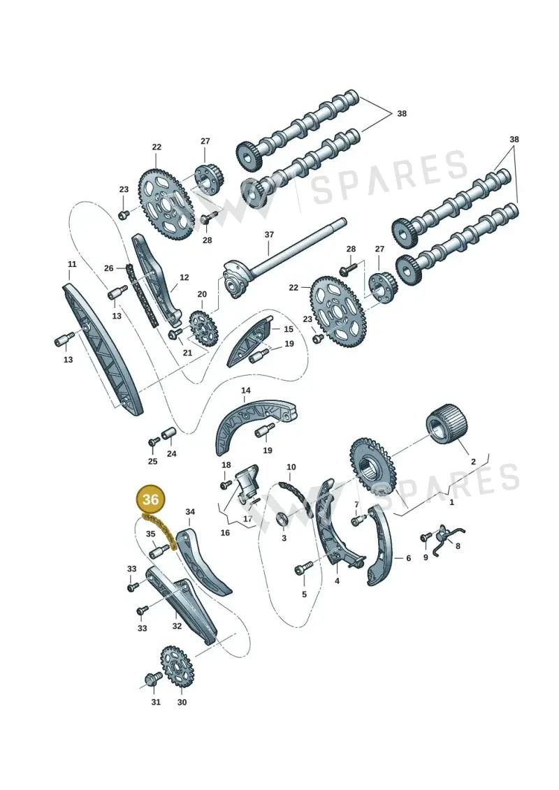 059109106E — Audi Q8 Quattro 3,0 (2018-) diagram 897109057, position 36