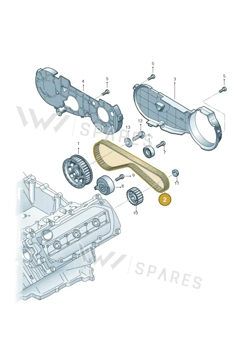 059109119F — Audi Q7 qu. 3.0 TDI (2009-2015) diagram 493109760, position 2