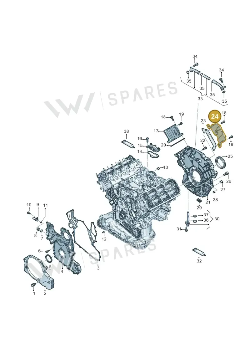 059109122AL — Audi Q8 Quattro 3,0 (2018-) diagram 896103560, position 24