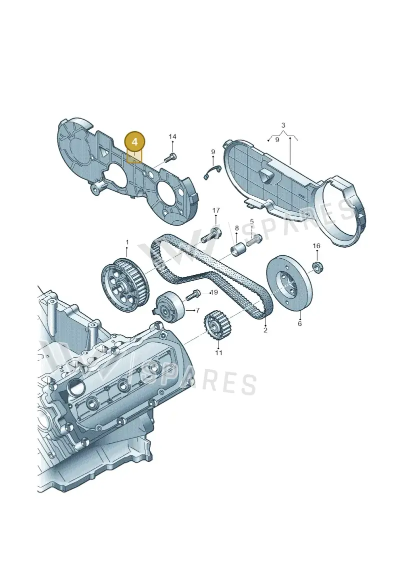 059109133R — Audi A5/S5 Coupe       08> (2007-) diagram 448109850, position 4