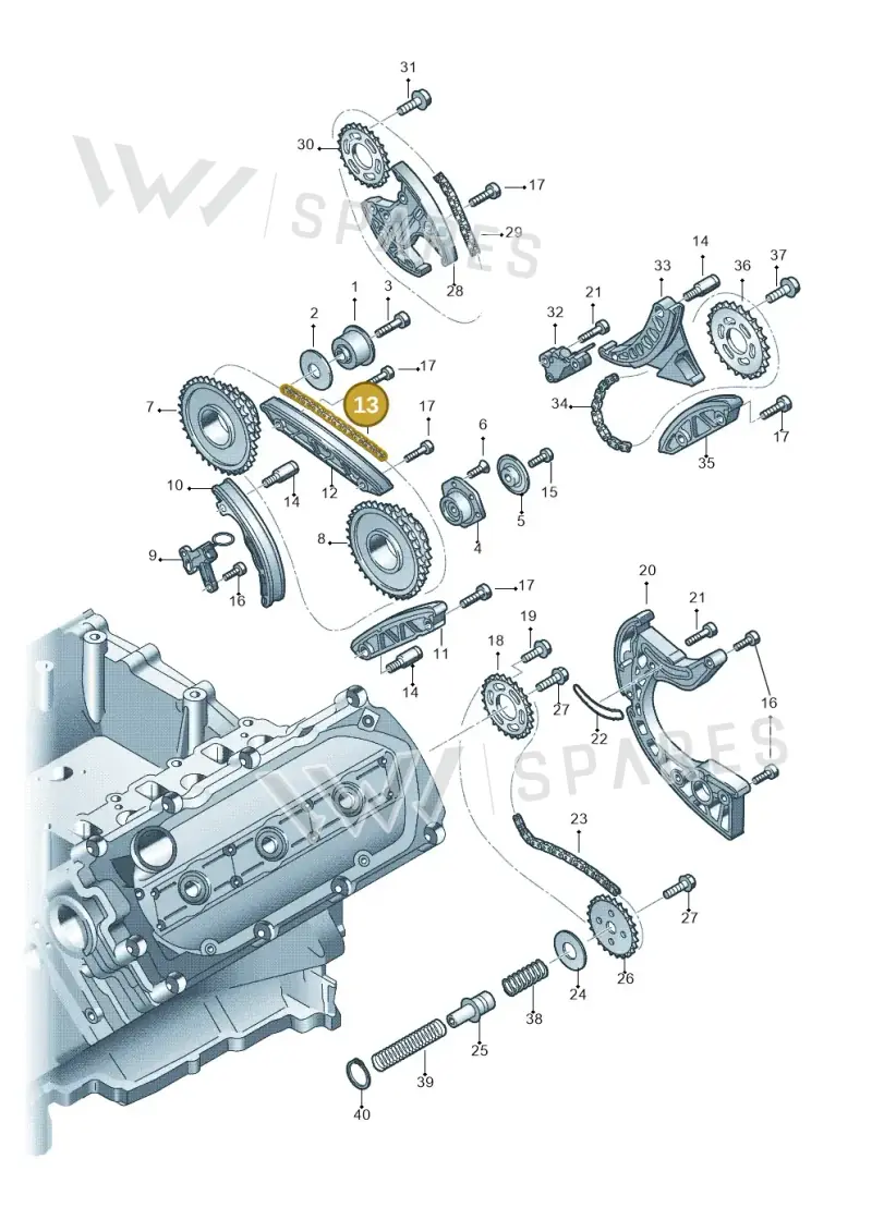 059109229J — Audi Q7 qu. 3.0 TDI (2009-2015) diagram 620109700, position 13