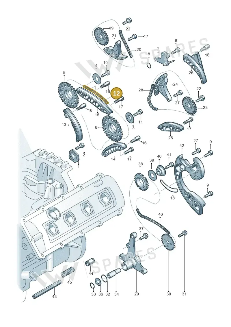 059109229J — Audi A8L qu. 3.0 TDI (2013-2018) diagram 771109820, position 12