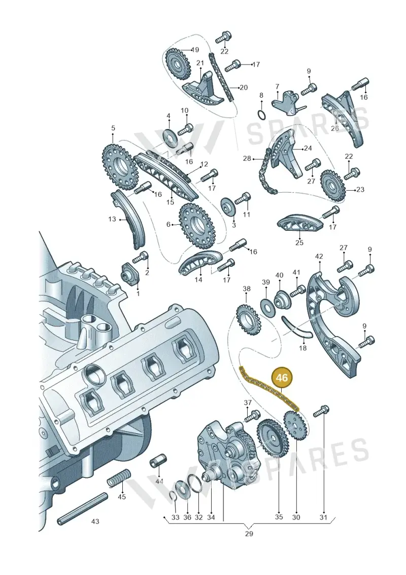 059109229N — Audi Q7 qu. 3.0 TDI (2009-2015) diagram 291109620, position 46