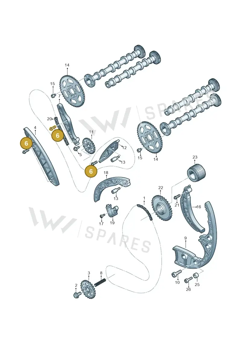 059109426F — Audi A7 Sportback (2014-2018) diagram 675109550, position 6