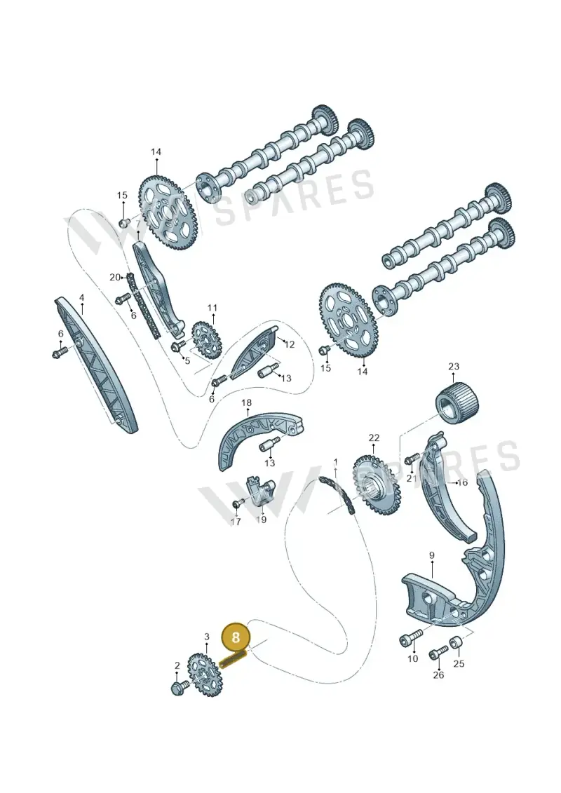 059109481 — Audi A4 Av. Allroad (2008-2016) diagram 675109550, position 8