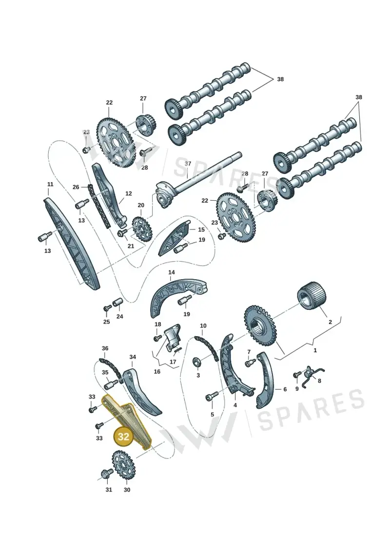 059109538R — Audi Q8 Quattro 3,0 (2018-) diagram 897109057, position 32