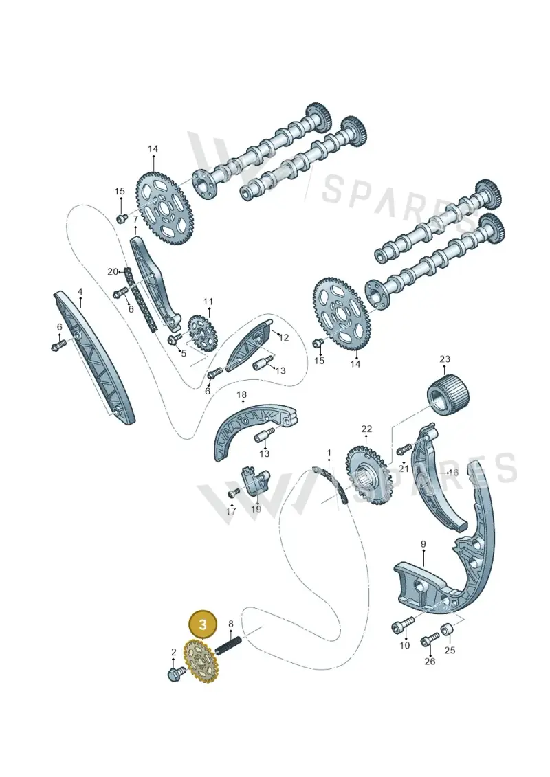 059109570C — Audi A7 Sportback (2014-2018) diagram 675109550, position 3