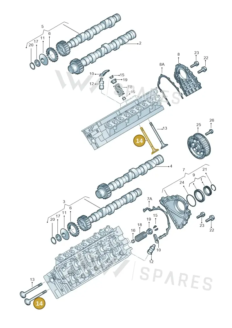 059109611K — Audi A8/S8/qu. lang    08> (2007-) diagram 291109210, position 14
