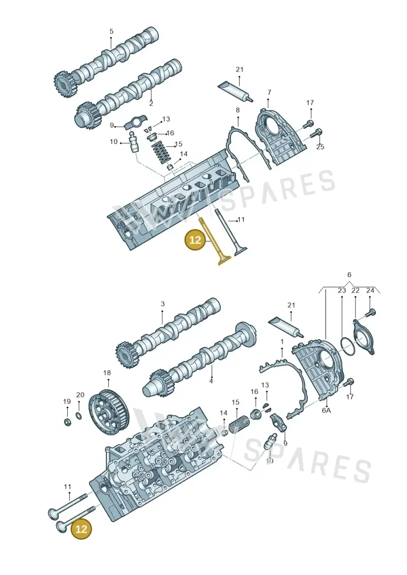 059109611K — Audi Q7 qu. 3.0 TDI (2009-2015) diagram 620109300, position 12