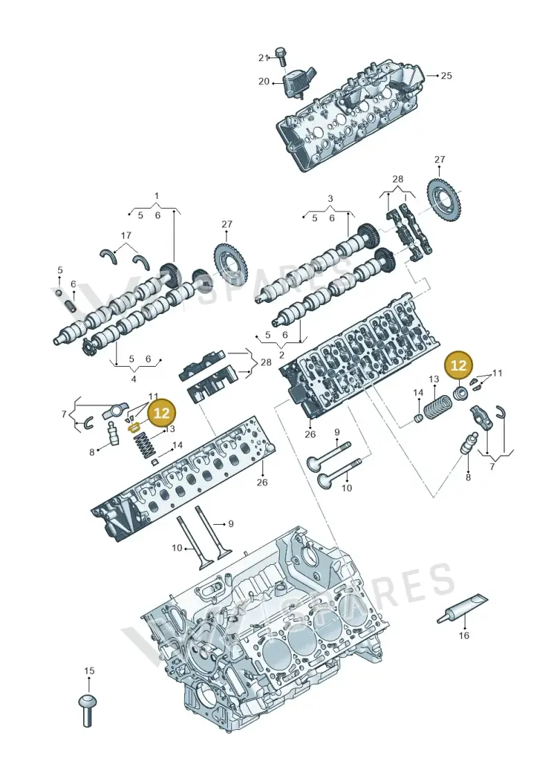 059109641K — Audi Q8 Quattro 3,0 (2018-) diagram 429109053, position 12