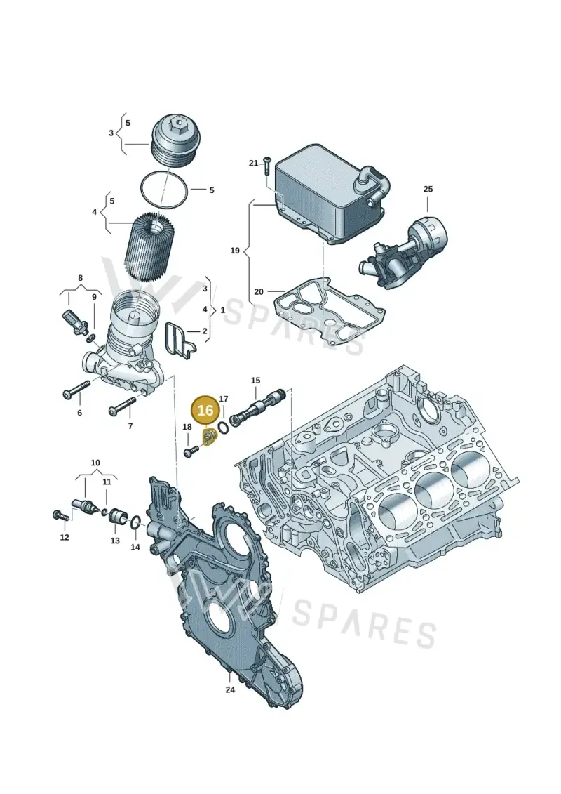 059115423E — Audi Q8 Quattro 3,0 (2018-) diagram 897115057, position 16