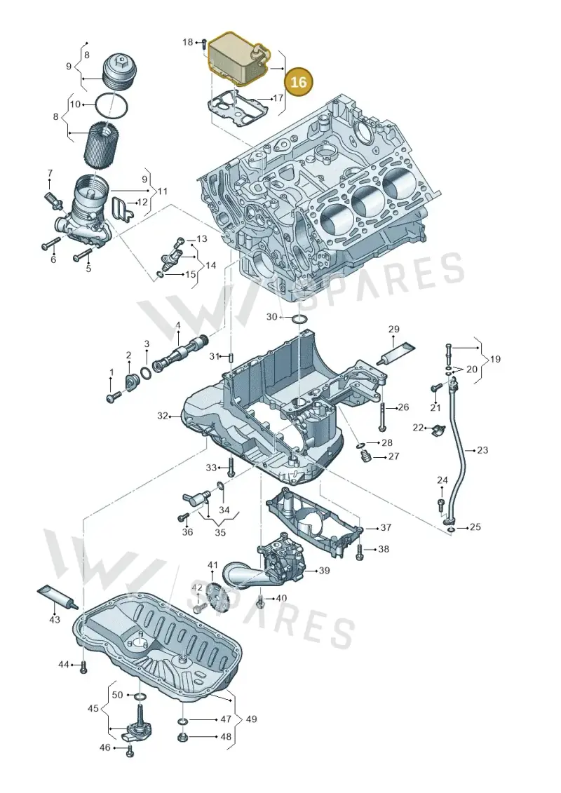 059117015R — Audi A6 2.0 (2018-) diagram 896115500, position 16