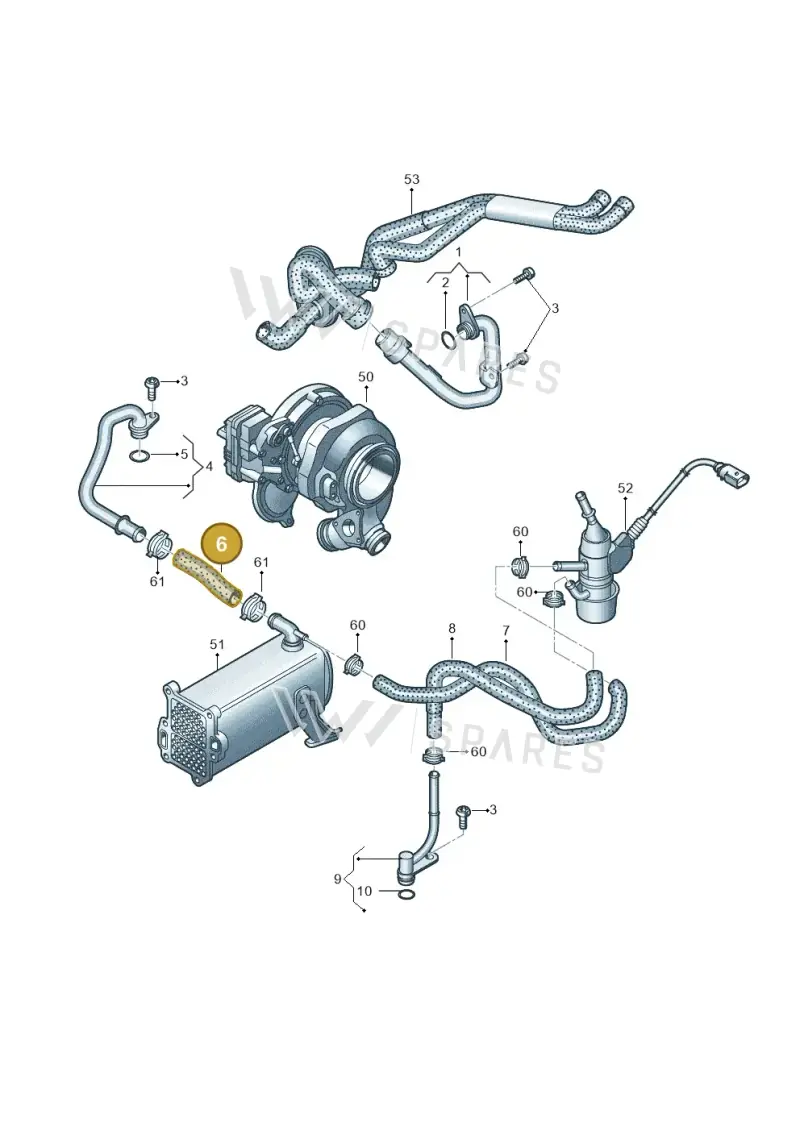 059121054G — Audi A7 Sportback (2014-2018) diagram 788121260, position 6