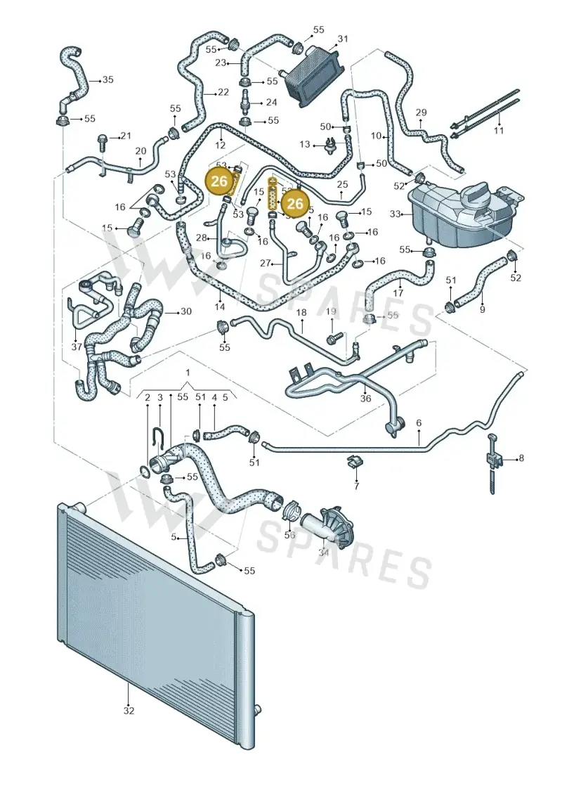 059121055B — Audi A8/S8/qu. lang    08> (2007-) diagram 291121310, position 26