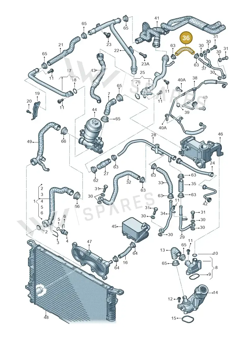 059121055L — Audi A7 Sportback (2014-2018) diagram 717121230, position 36