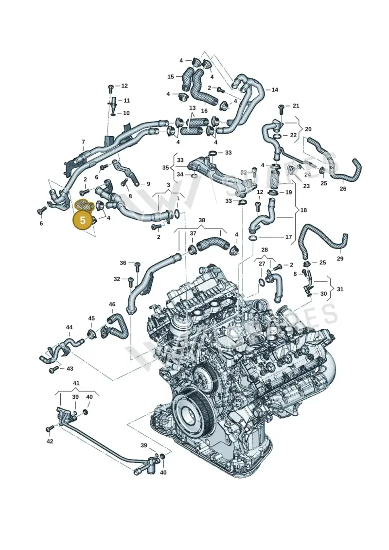 059121058N — Audi Q8 Quattro 3,0 (2018-) diagram 896121162, position 5
