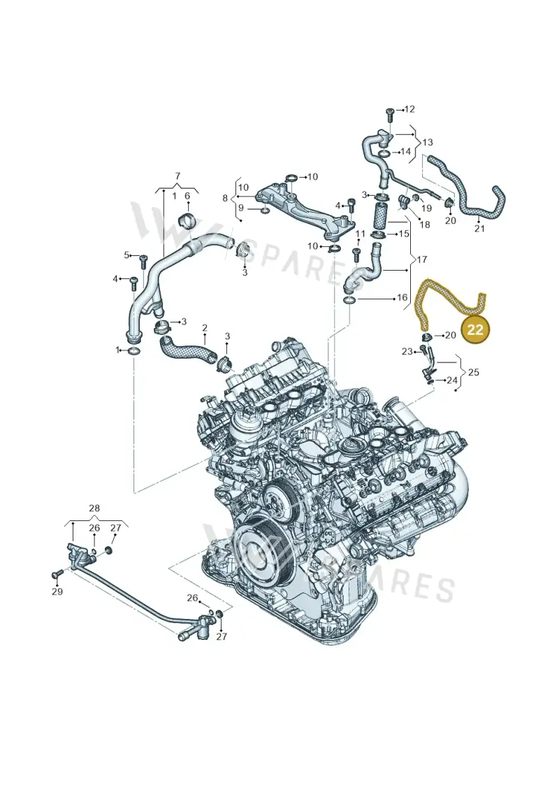 059121059AA — Audi A6 2.0 (2018-) diagram 896121202, position 22
