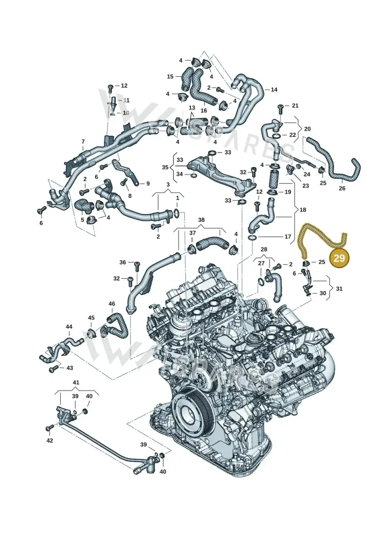 059121059AA — Audi Q8 Quattro 3,0 (2018-) diagram 896121162, position 29