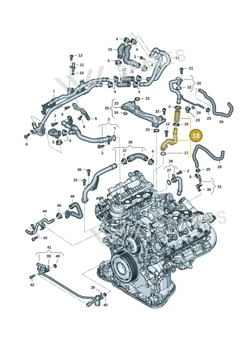059121070AD — Audi Q8 Quattro 3,0 (2018-) diagram 896121162, position 18