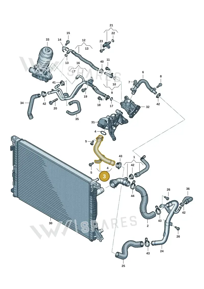 059121071DP — Audi A6 2.0 (2018-) diagram 430121104, position 3