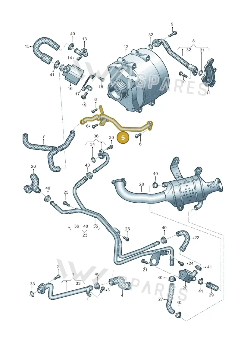 059121075FC — Audi A8 (2017-2025) diagram 838121019, position 5