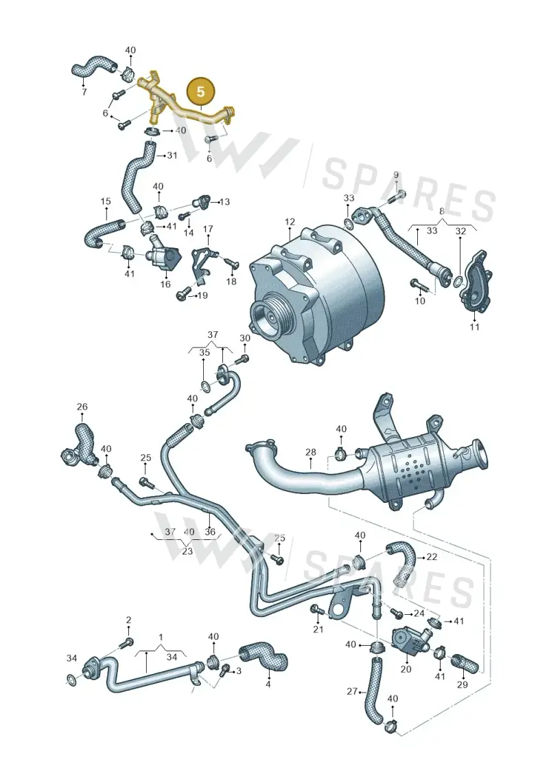 059121075FH — Audi A6 2.0 (2018-) diagram 435121019, position 5