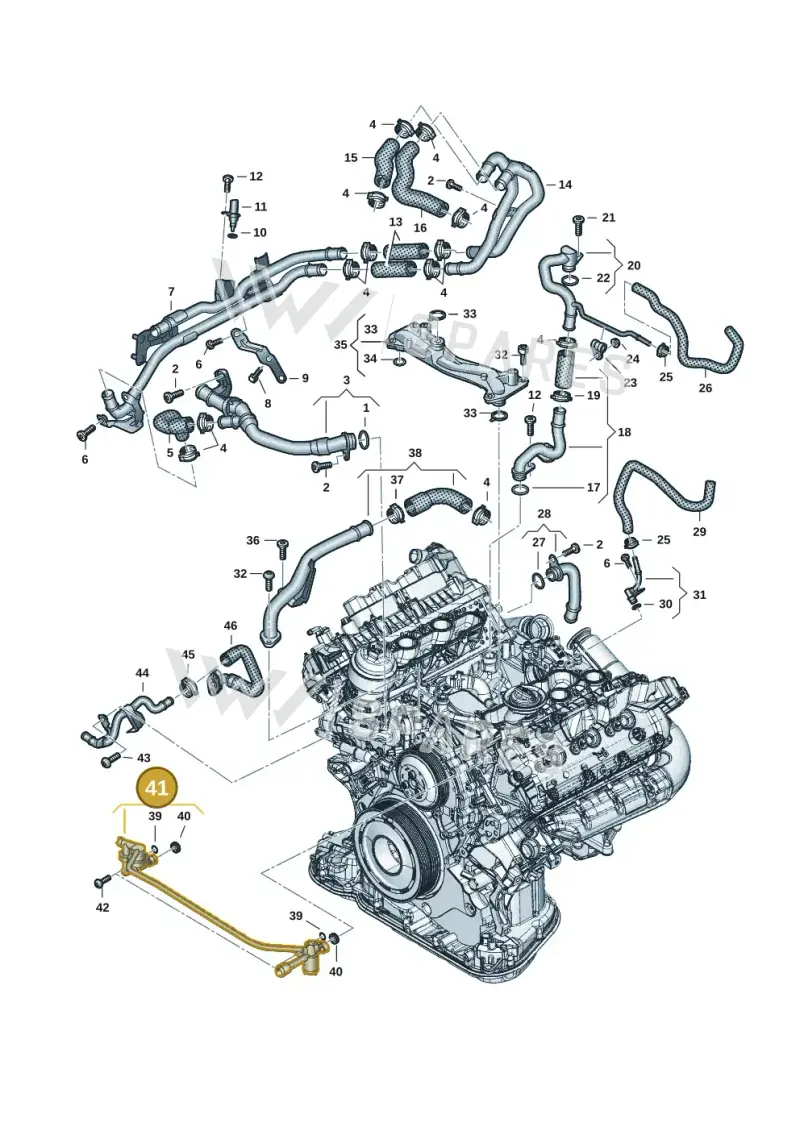 059121086CK — Audi Q8 Quattro 3,0 (2018-) diagram 896121162, position 41