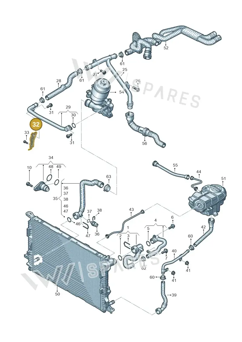 059121093E — Audi A7 Sportback (2014-2018) diagram 798121110, position 32