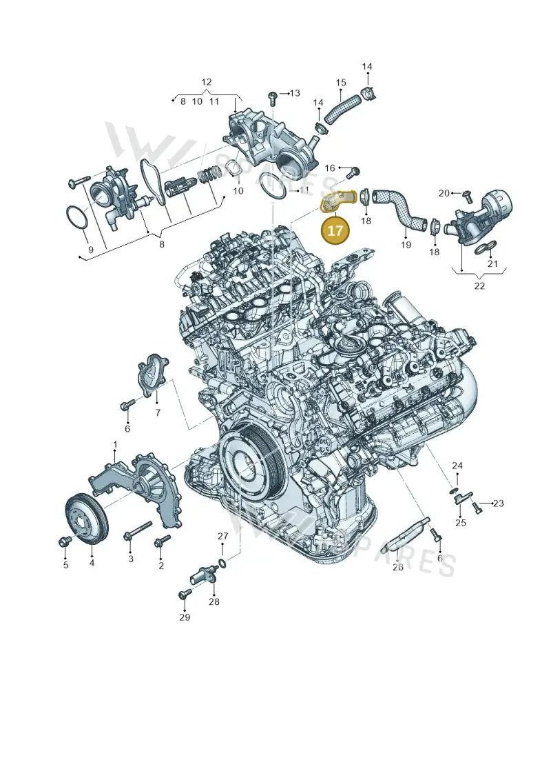 059121131S — Audi Q8 Quattro 3,0 (2018-) diagram 896121160, position 17