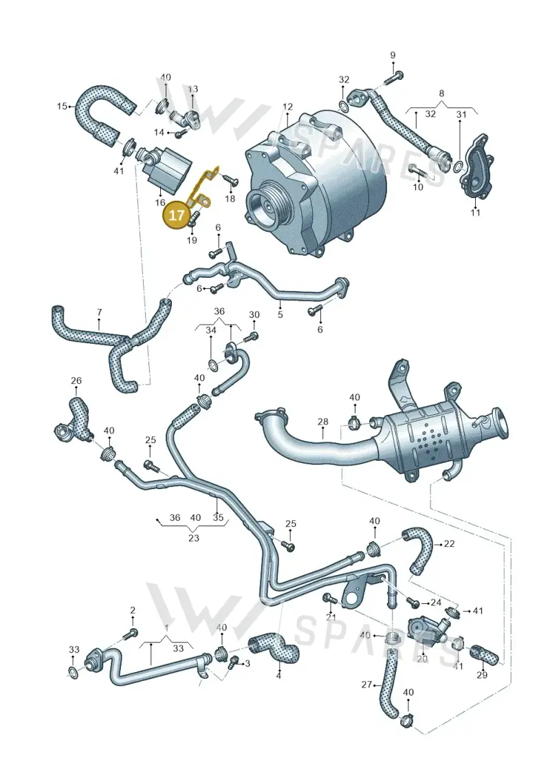 059121214AA — Audi Q8 (2018-2025) diagram 838121019, position 17
