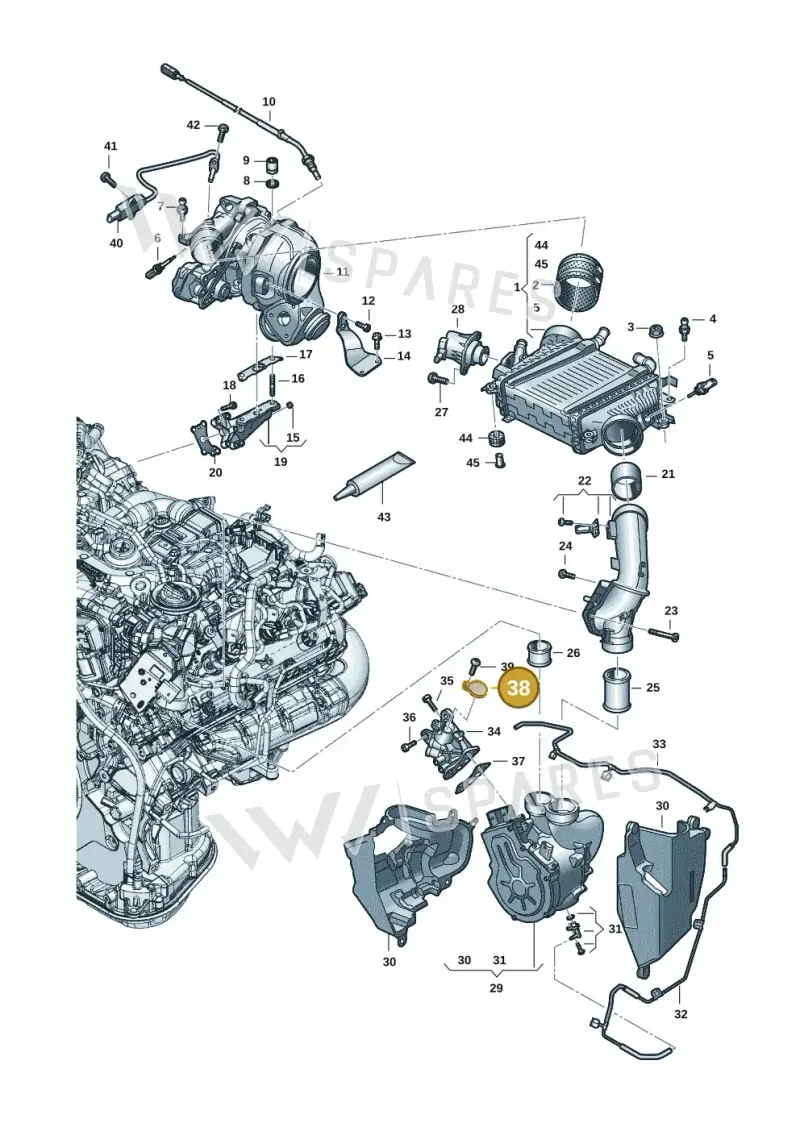 059121321A — Audi A6 2.0 (2018-) diagram 896145049, position 38