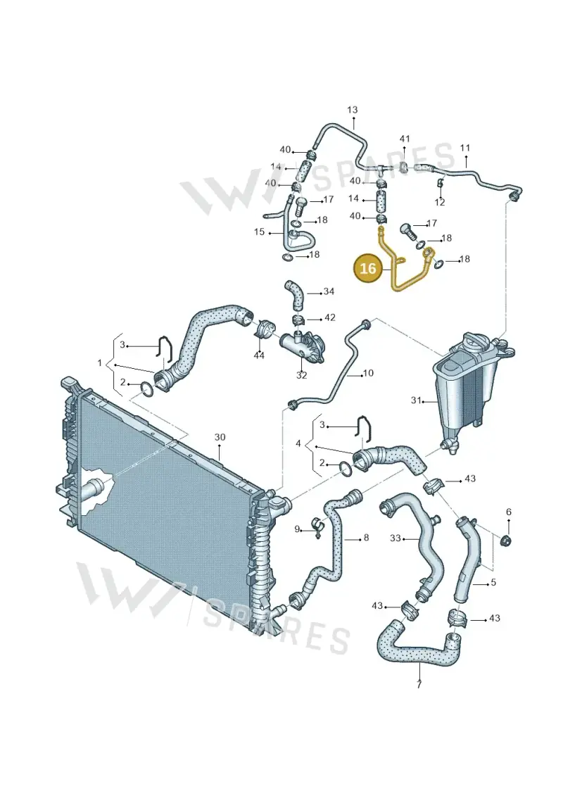 059121399E — Audi A4 Av. Allroad (2008-2016) diagram 620121400, position 16