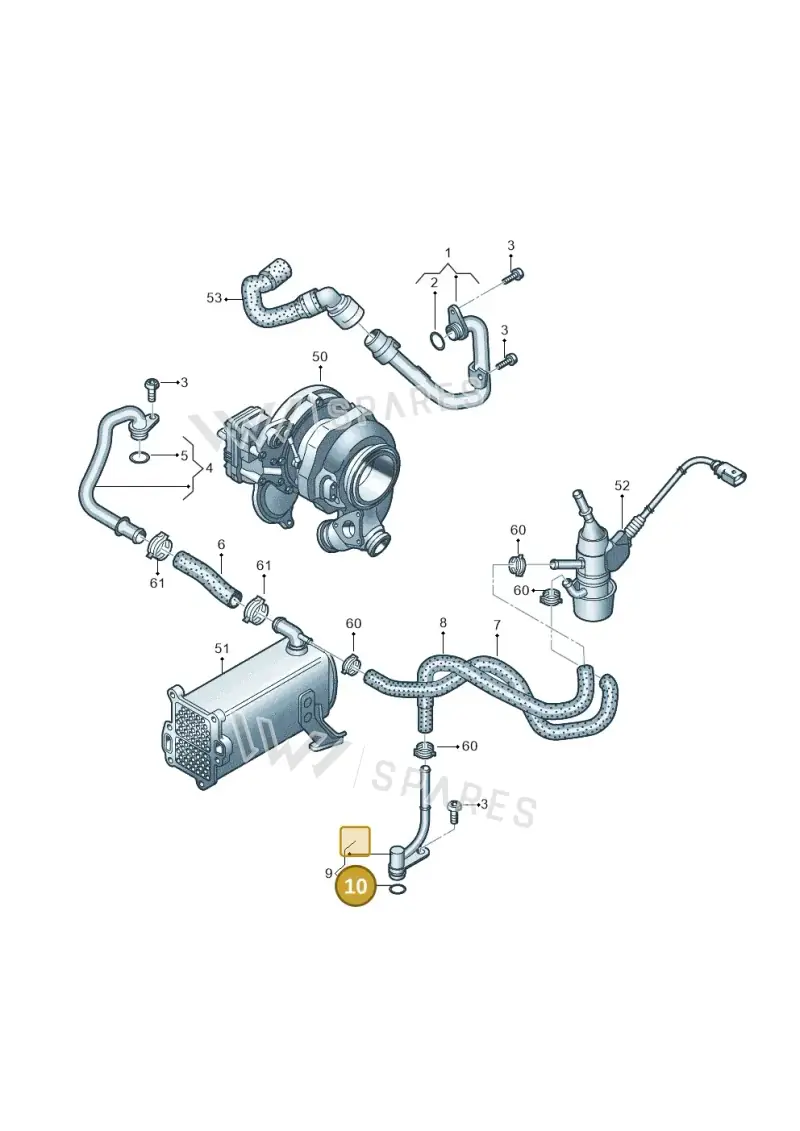 059121437E — Audi A5 Sportback (2016-2020) diagram 849121460, position 10