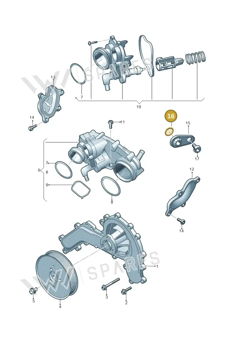 059121437E — Audi Q8 Quattro 3,0 (2018-) diagram 897121050, position 16